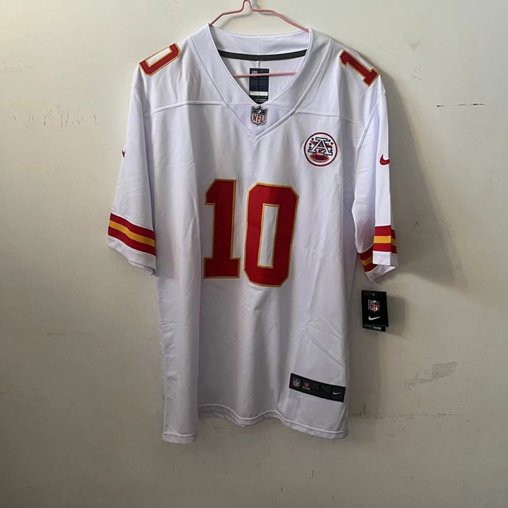NFL Kansas City Chiefs #10 White Away Game Jersey - Isiah Pacheco